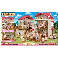 Calico Critters Red Roof Country Home -Secret Attic Playroom