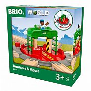 BRIO TURNTABLE AND FIGURE