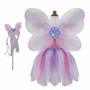 PINK BUTRFLY DRESS/WINGS/WAND