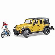 Bruder Jeep Rubicon with Mountain Bike