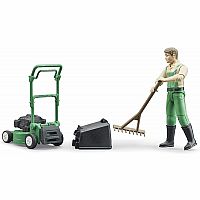 Bruder Gardener with Mower & Accessories