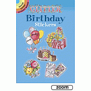 Dover Glitter Birthday Stickers