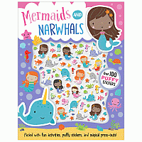 Mermaids and Narwhals with Puffy Stickers