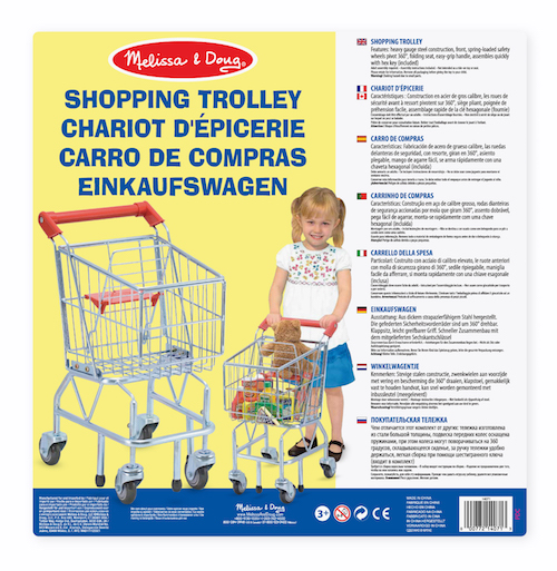 Melissa & doug metal shopping clearance cart