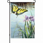 12 in. Flag - Swallowtail and Iris