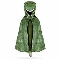 GREAT PRETENDERS HOODED CAPE T-REX GREEN