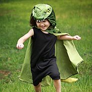 GREAT PRETENDERS HOODED CAPE T-REX GREEN
