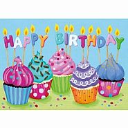 Cupcakes Happy Birthday Card