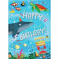 Sea Life "Happy Birthday!" Foil Card