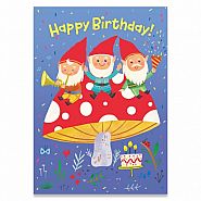 Gnomes Happy Birthday Card