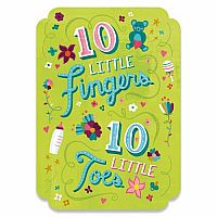 10 Lil Fingers 10 Lil Toes Foil Card