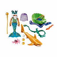 Playmobil King of the Sea with Shark Carriage