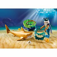 Playmobil King of the Sea with Shark Carriage