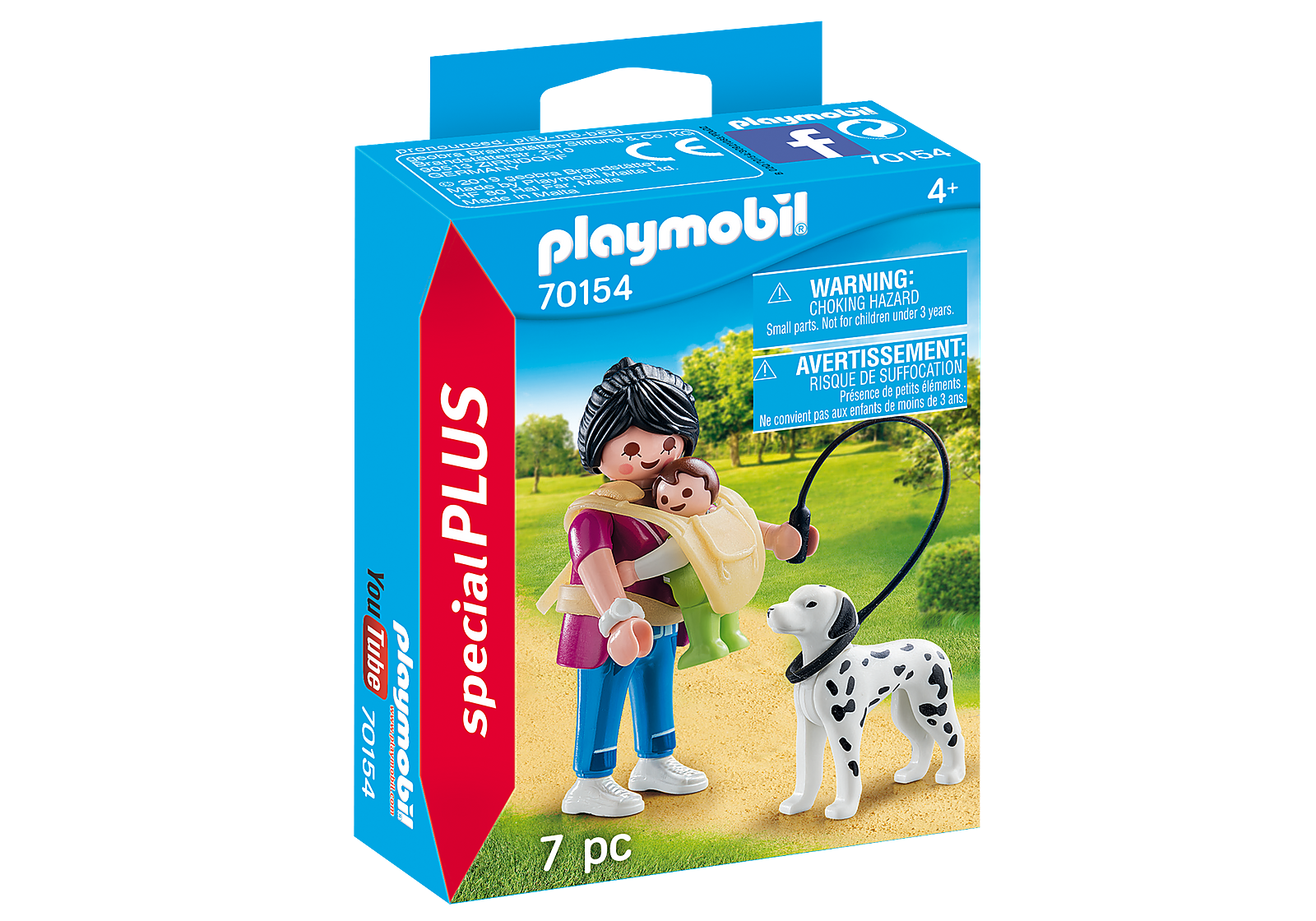 70154 Playmobil Special Plus Mother with Baby and Dog Figure & Accessory Set 