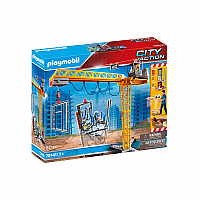Playmobil Remote Control Crane with Building Section