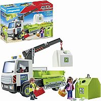 Playmobil Glass Recycling Truck with Container