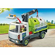 Playmobil Glass Recycling Truck with Container