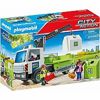 Playmobil Glass Recycling Truck with Container