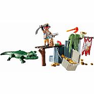 Playmobil Pirate with Alligator