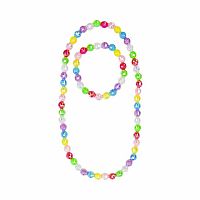 Rainbow Necklace and Bracelet Set