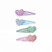 Sparkle Heart Bobble - Set of 4