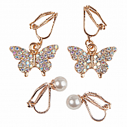 Great Pretenders Clip on Butterfly Earings