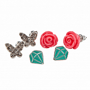 Rose Studded Earrings