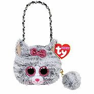 TY FASHION PURSE KIKI GREY CAT