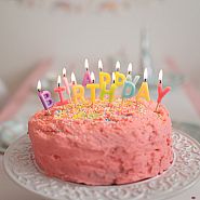 Rainbow Happy Birthday Candles (13 letter candles)