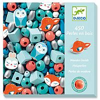 DJECO WOODEN BEADS SMALL ANIMALS