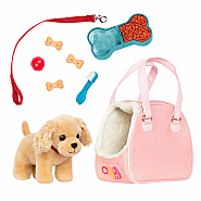 Our Generation Hop in Dog Carrier and Spaniel