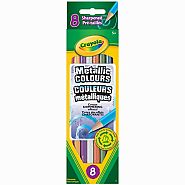 CRAYOLA 8 METALLIC COLOUR PENCILS