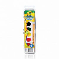 CRAYOLA 8 WASHABLE WATERCOLOURS WITH BRUSH