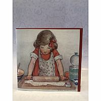 T.J. Whitneys Card: Girl with Rolling Pin