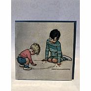 T.J. Whitneys Card: Boys Playing Marbles