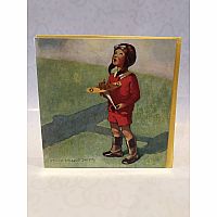 T.J. Whitneys Card: Boy with Toy Airplane