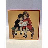T.J. Whitneys Card: Boy and Girl with Valentine
