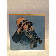 T.J. Whitneys Card Girl with Orange Hat