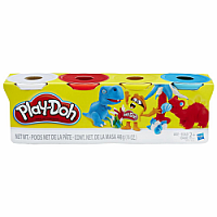 PLAY-DOH 4 PACK CLASSIC/DINOS